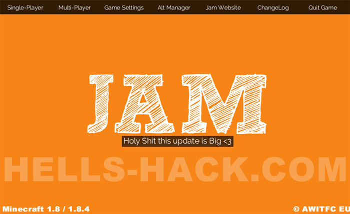 JamHack Client 1.8 / 1.8.4 | TrigerBot, Aim, Fly, Spider | 23.07.2015