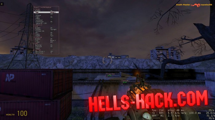 Чит для HL2 Half-Life 2 Multihack Aimbot,WallHack,Time Shift