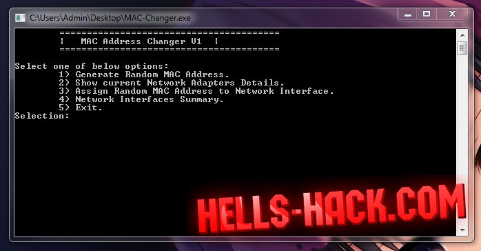 Программа для смены MAC Адреса MAC-Changer 2019