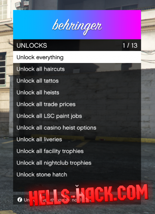 Чит на GTA 5 Online Mod Menu 2020 MoneyHack, Unlocks, Recovery