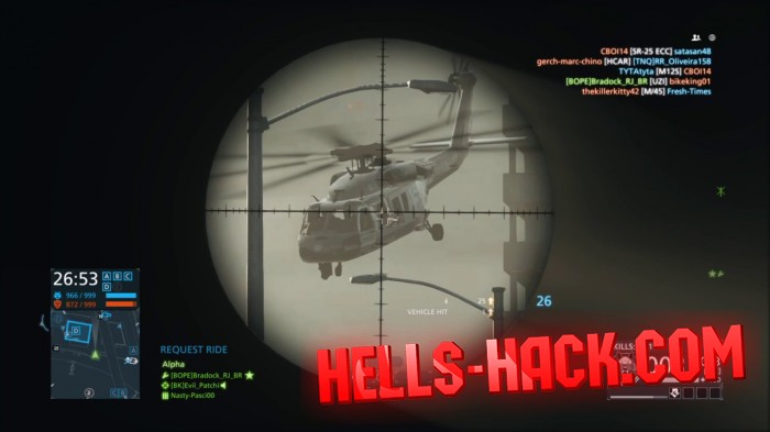Читы на Battlefield Hardline Cheat Flyhack, Полет 2021