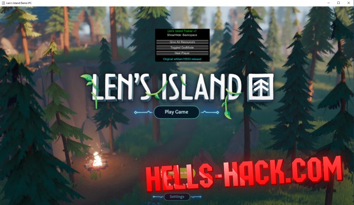 Читы на Len's Island Cheat Godmode, Give All Resources, Heal Player 2022
