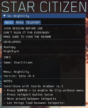 Читы на Star Citizen Cheat Teleport, No Clip, Infinite Ammo 2021