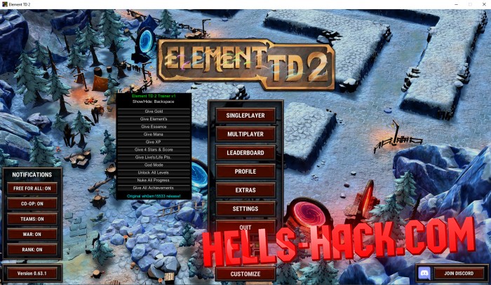 Читы на Element TD 2 Cheat Godmode, Gold Hack, Xp Hack 2021