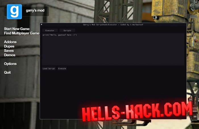 Читы для Garrys Mod Cheat Lua Executor/Scripthook 2021