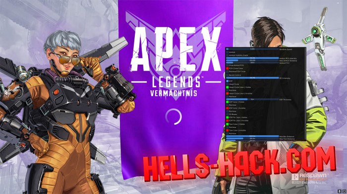 Читы для Apex Legends Cheat Aimbot, Wh, Wallhack, No Recoil 2021