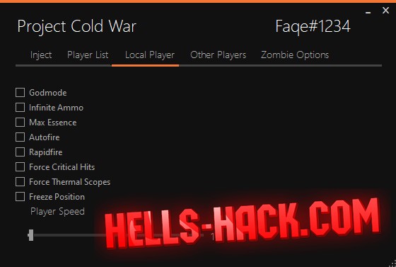 Читы для COD Cold War Zombies Cheat Infinite Ammo, Speedhack 2021