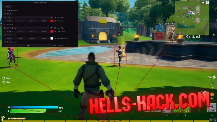 Читы на Fortnite Cheat Wallhack, Wh, Esp Box, Wallhack 2021