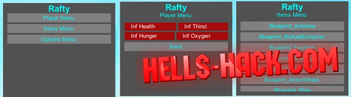 Читы на Raft Cheat No Clip, Inf Health, Resources Hack 2022