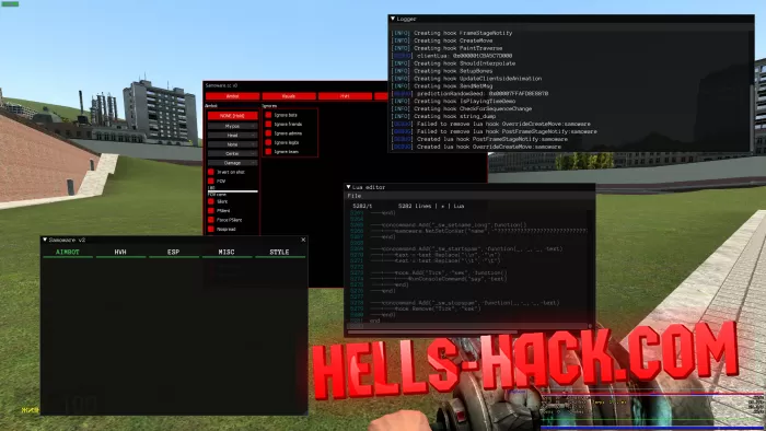 Читы на Garrys Mod бесплатно Cheat Silent Aimbot, HVH, Wallhack 2022
