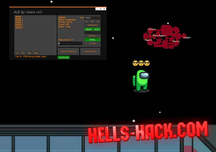 Читы на Among Us multihack Minimap, Name Changer, Fullbright 2022
