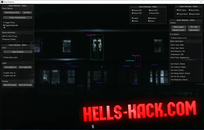 Читы на Ghost Watchers Player ESP, Teleport, Wallhack 2022
