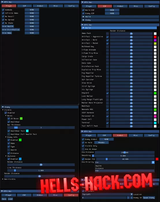 Читы на GTFO Aimbot, Wh, Godmode, No Recoil, Esp Boxes 2024