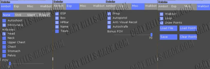 Чит Hackerino для CSS 2025 Aimbot, Walkbot, ESP, Autostrafe