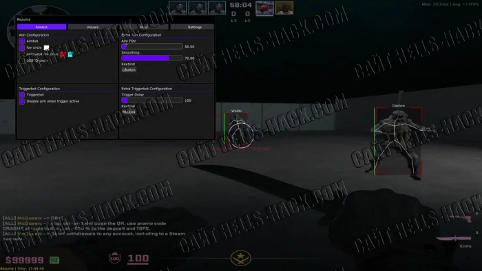 Чит Rezuma External на CS2 Aim, Trigger, Wh 2025
