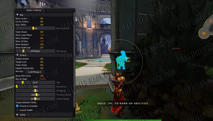 Читы для Smite 2 Internal Cheat (Aimbot, Wallhack) 2025