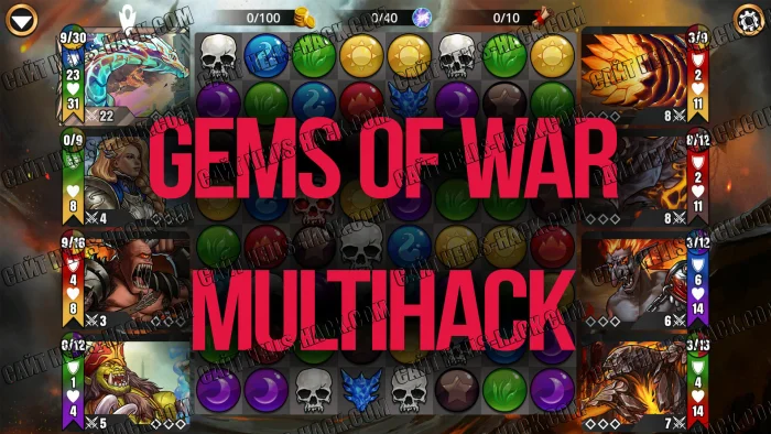 Читы для Gems Of War Multihack [1 Hit Kill, Max gold, Extra Turn] 2025