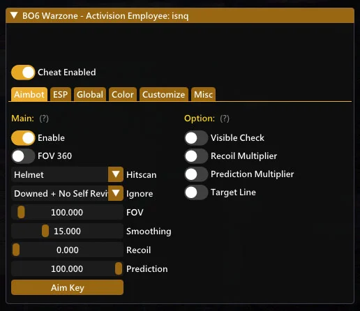 Читы для COD Black Ops 6 Warzone бесплатно [Aimbot, Esp, wh] 2025