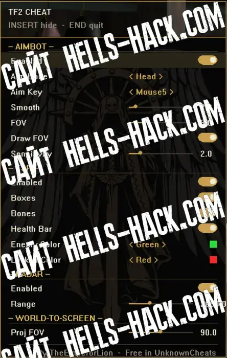 Чит External-ReadOnly для Team Fortress 2 Aimbot, Radar Hack, Wallhack