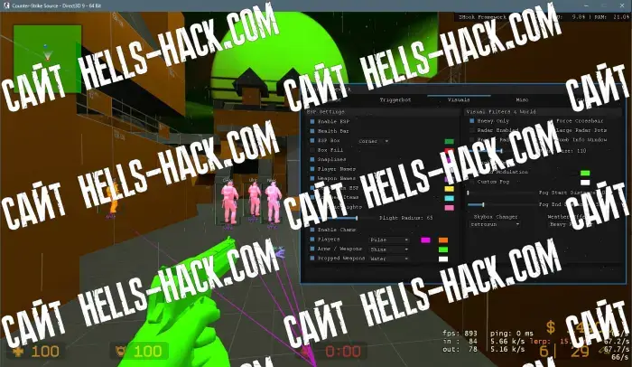 Чит ZHook Framework для CSS 2026 Аимбот, вх, есп боксы, Кнайфбот